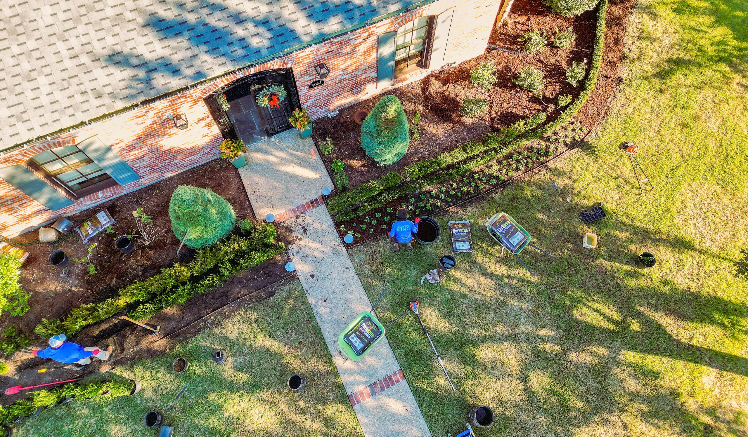 Finished landscape design